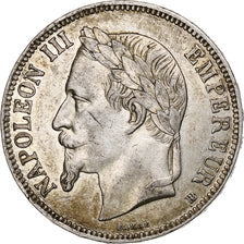 France, 5 Francs, Napoléon III, 1869, Strasbourg, Silver, AU(50-53)
