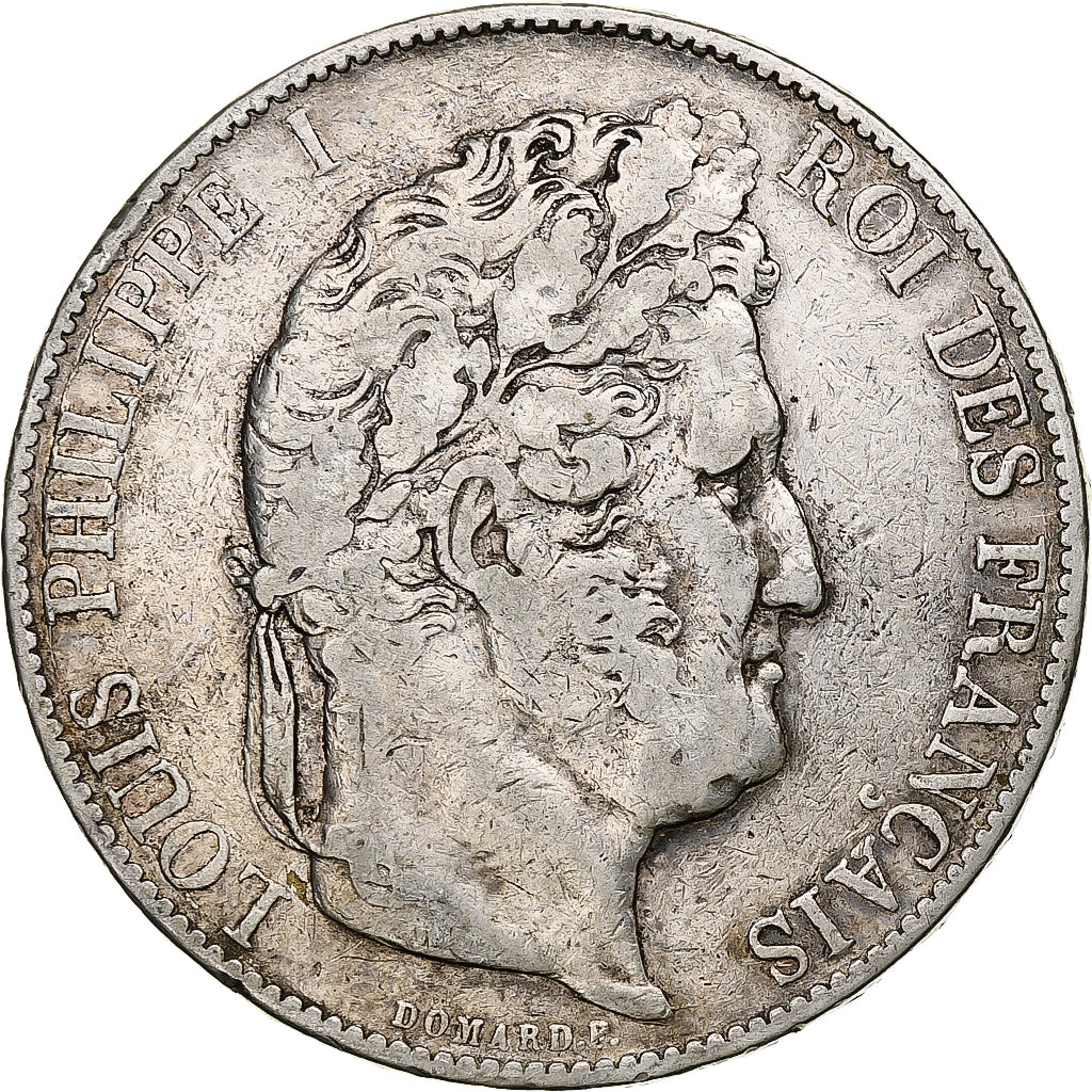 France, 5 Francs, Louis-Philippe, 1845, Paris, Silver, VF(20-25), KM:749.1