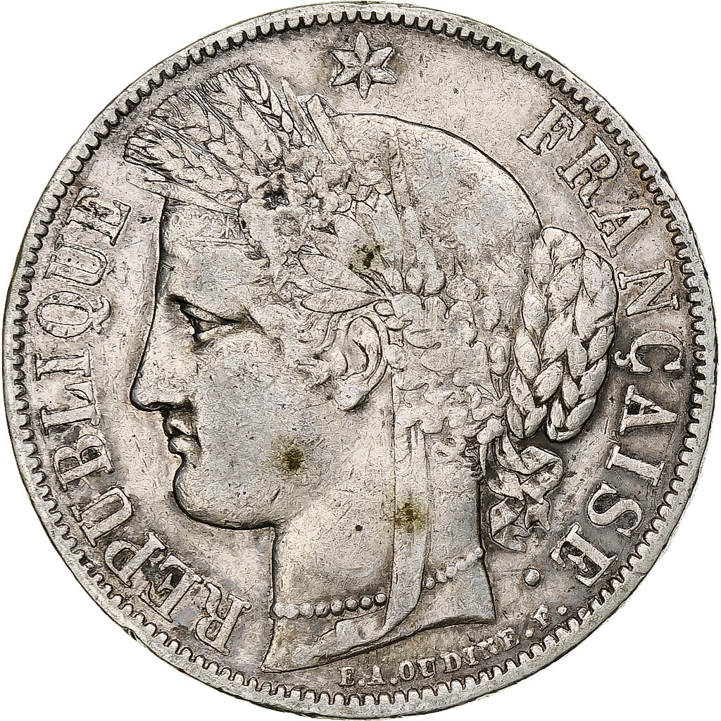 France, 5 Francs, Cérès, 1851, Paris, Silver, VF(30-35), KM:761.1