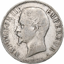 Frankreich, Napoleon III, 5 Francs, 1856, Paris, Silber, S, Gadoury:734