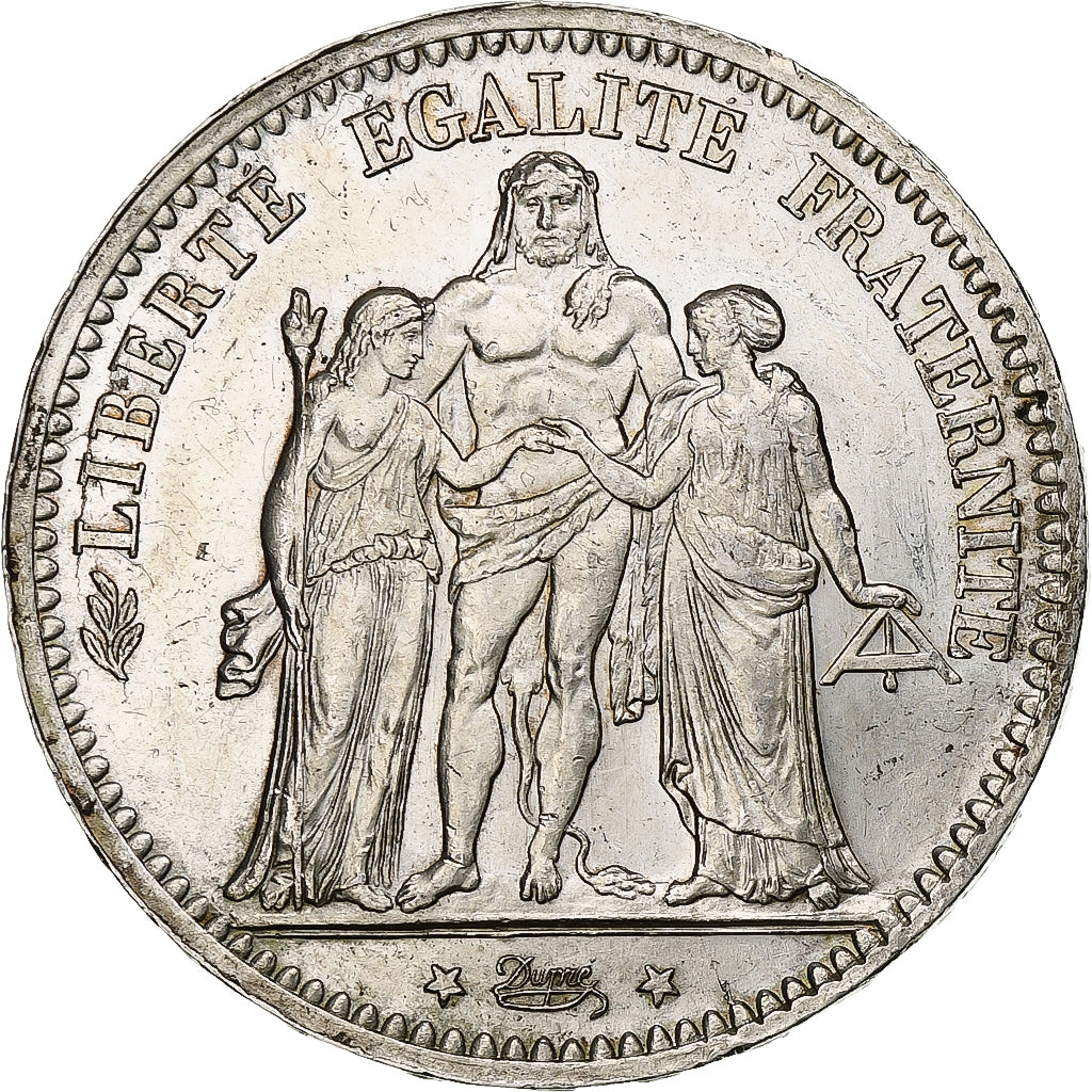 France, 5 Francs, Hercule, 1874, Paris, Silver, MS(60-62), Gadoury:745a