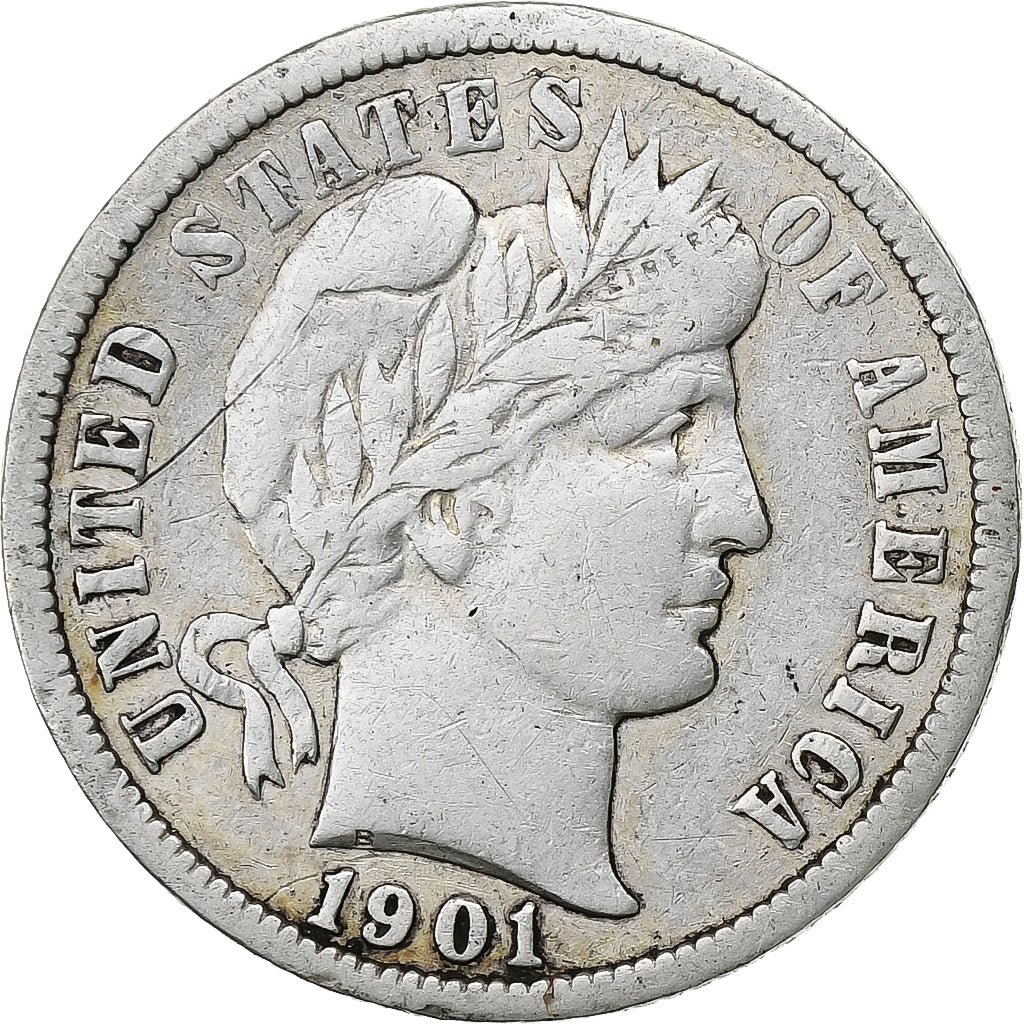 American Barber dime 1901
