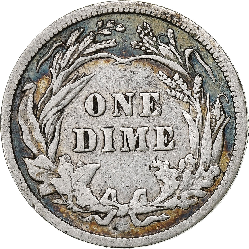 Estados Unidos da América, Dime, Barber Dime, 1901, Philadelphia, Prata