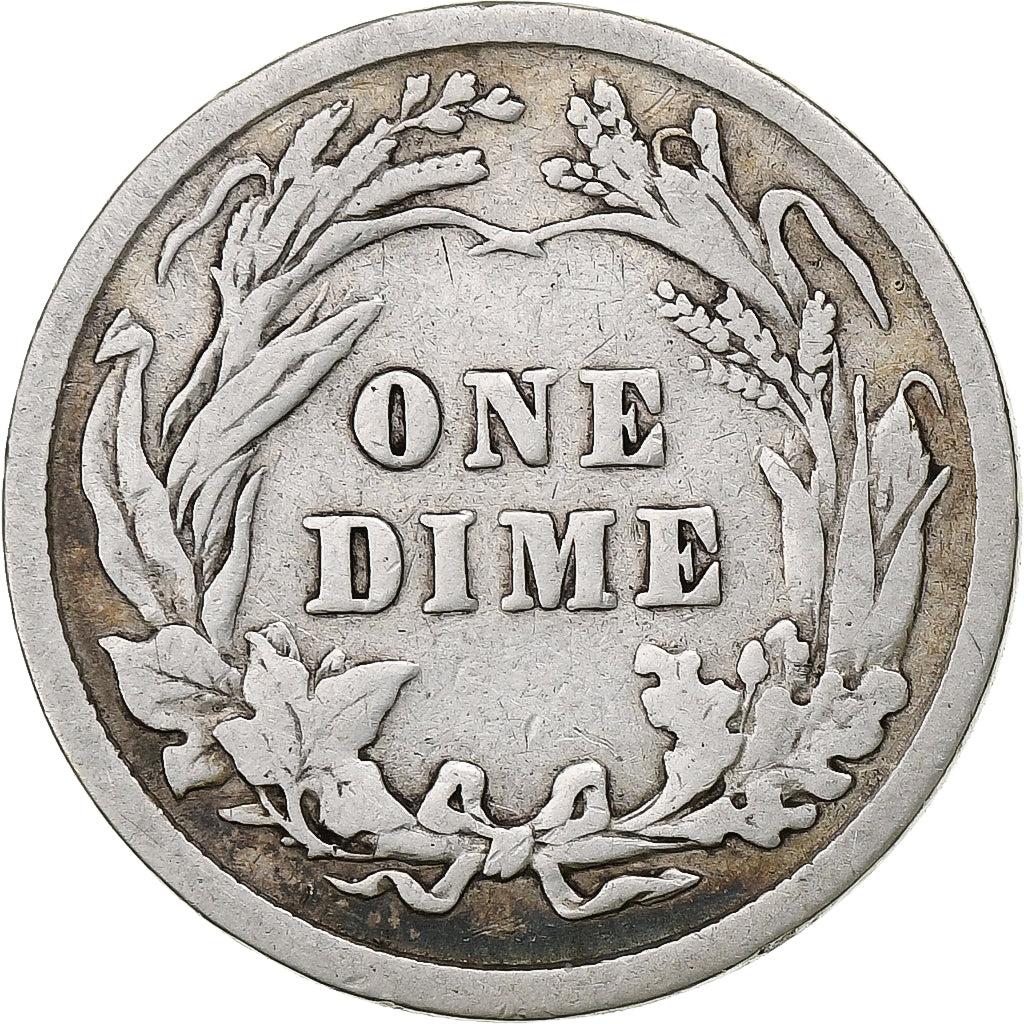 Vereinigte Staaten, Dime, Barber Dime, 1907, Philadelphia, Silber, S, KM:113