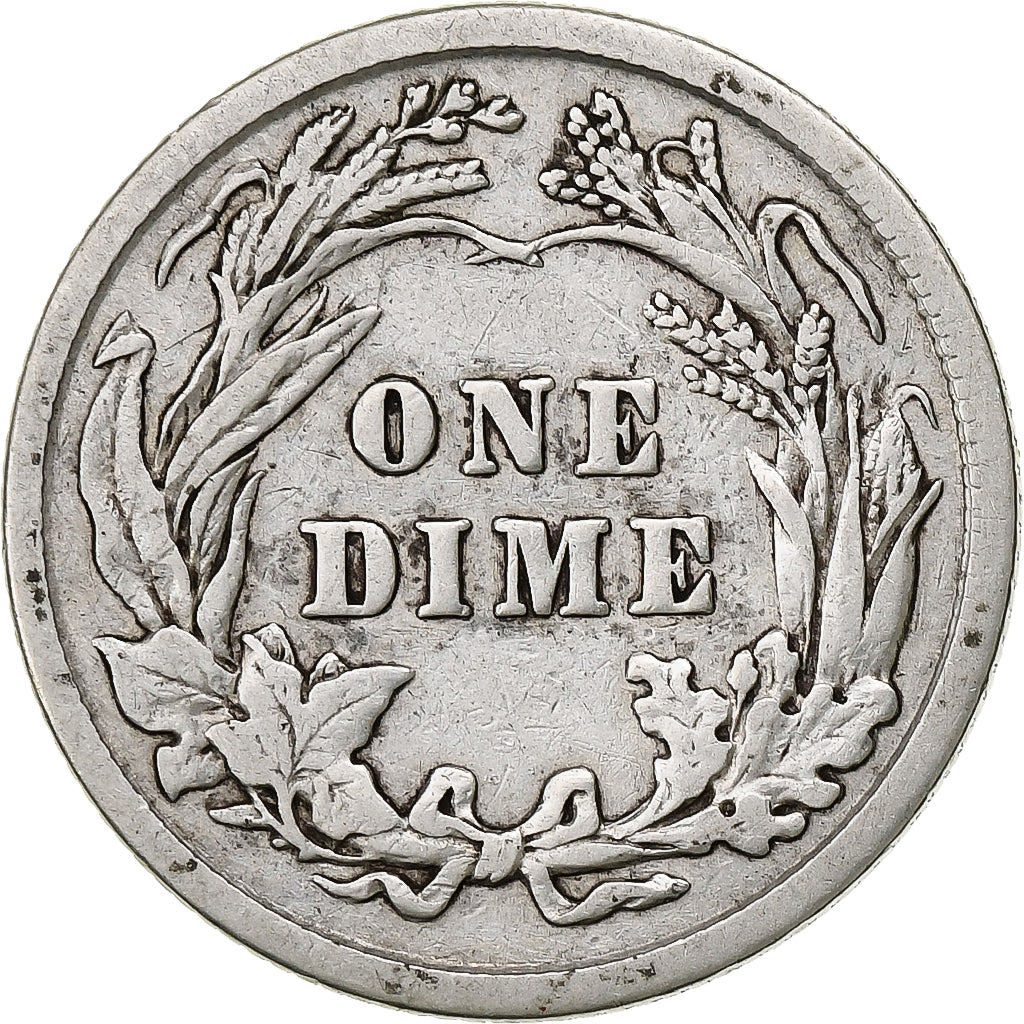 United States, Dime, Barber Dime, 1913, Philadelphia, Silver, VF(20-25), KM:113