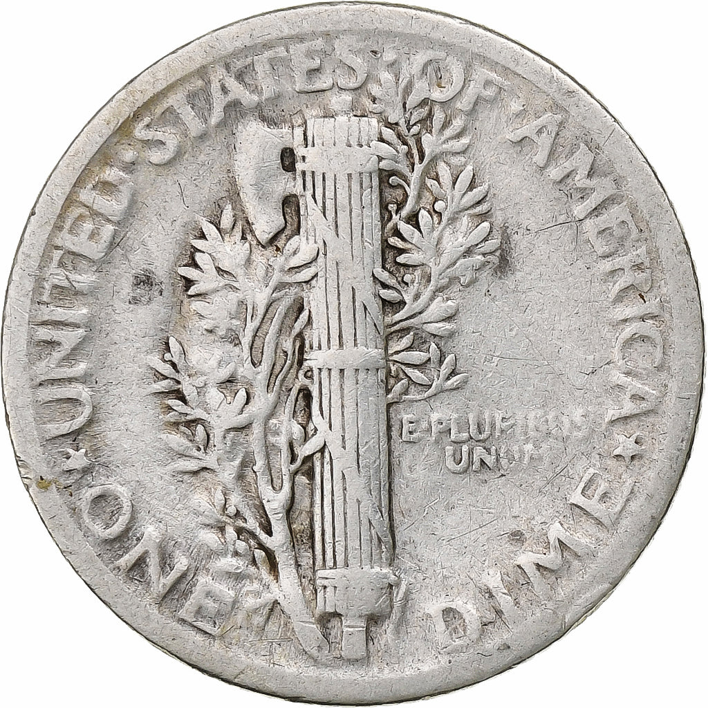 Vereinigte Staaten, Dime, Mercury Dime, 1920, Philadelphia, Silber, S, KM:140