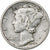 Estados Unidos, Dime, Mercury Dime, 1942, Philadelphia, Plata, MBC+, KM:140