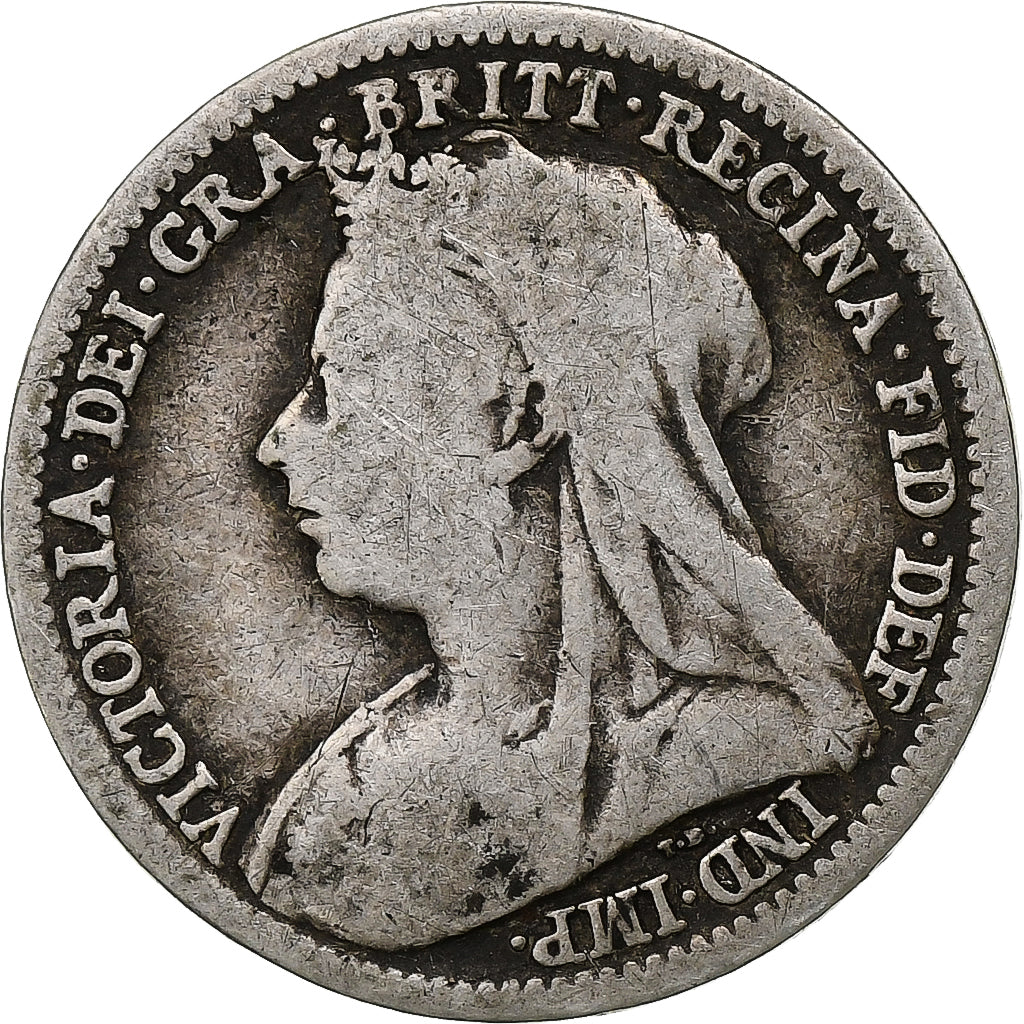 Great Britain, Victoria, 3 Pence, 1898, Silver, VF(20-25), KM:777