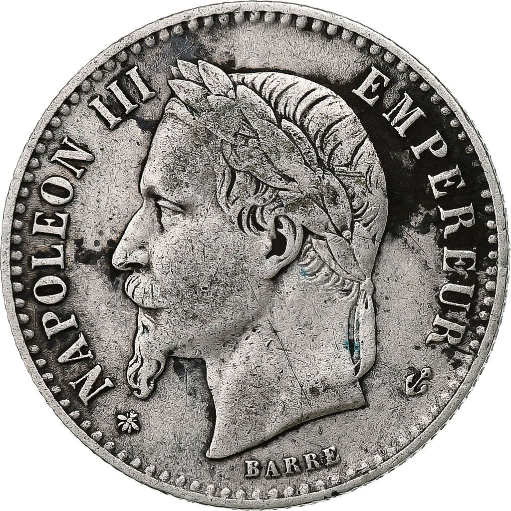 France, 50 Centimes, Napoléon III, 1864, Paris, Silver, VF(30-35), Gadoury:417