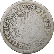 Spain, Ferdinand VI, Real, 1754, Seville, Silver, F(12-15), KM:369.2