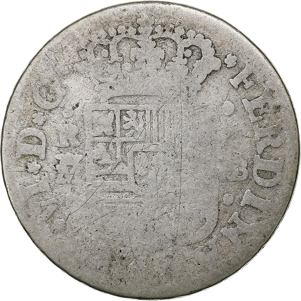 Spain, Ferdinand VI, Real, 1754, Seville, Silver, F(12-15), KM:369.2