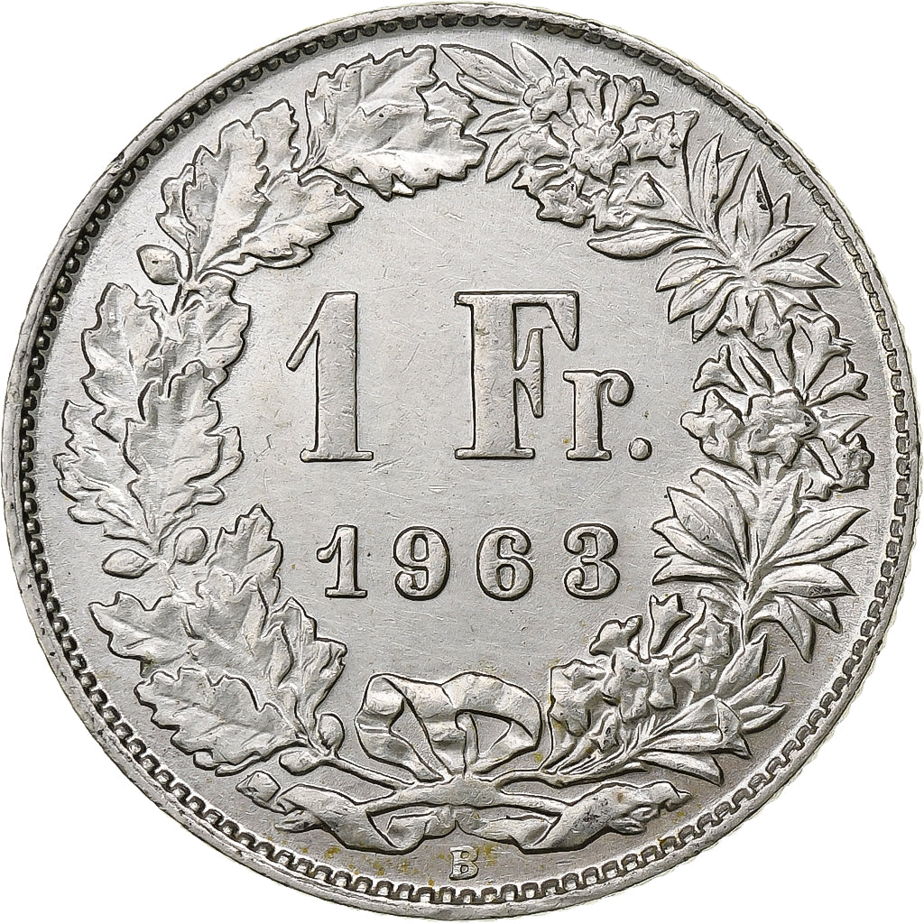 Switzerland, Franc, 1963, Bern, Silver, MS(60-62), KM:24