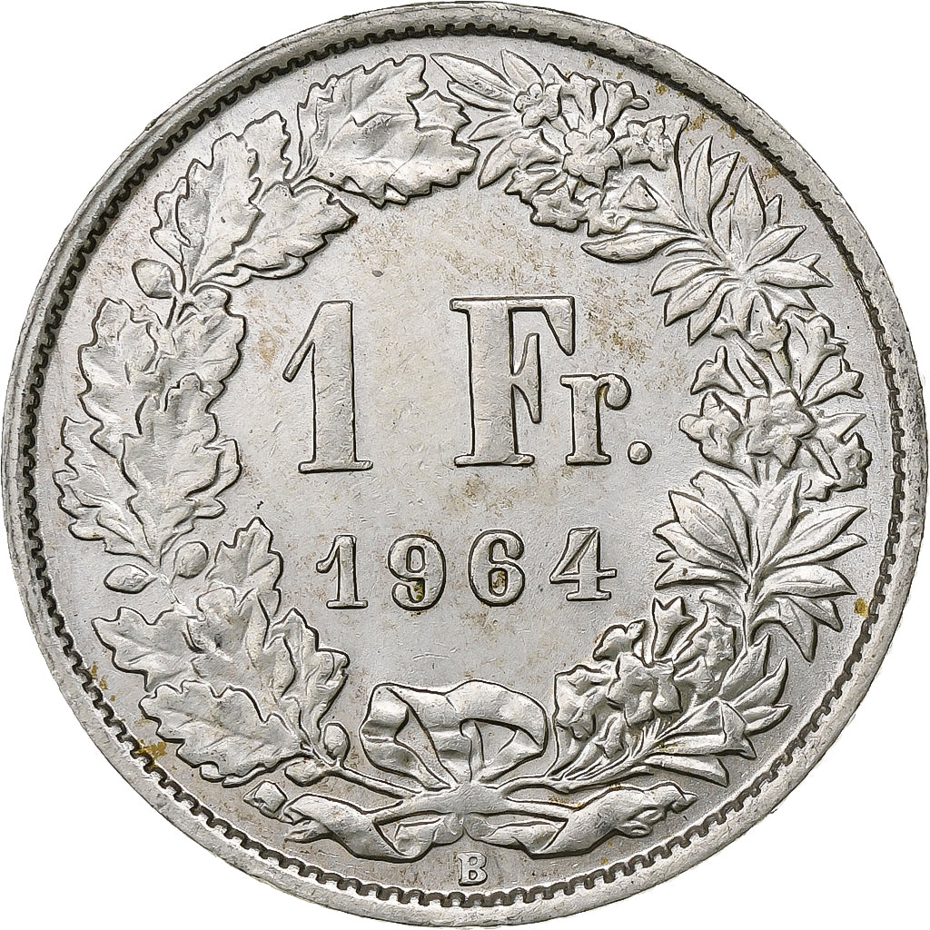 Switzerland, Franc, 1964, Bern, Silver, MS(60-62), KM:24