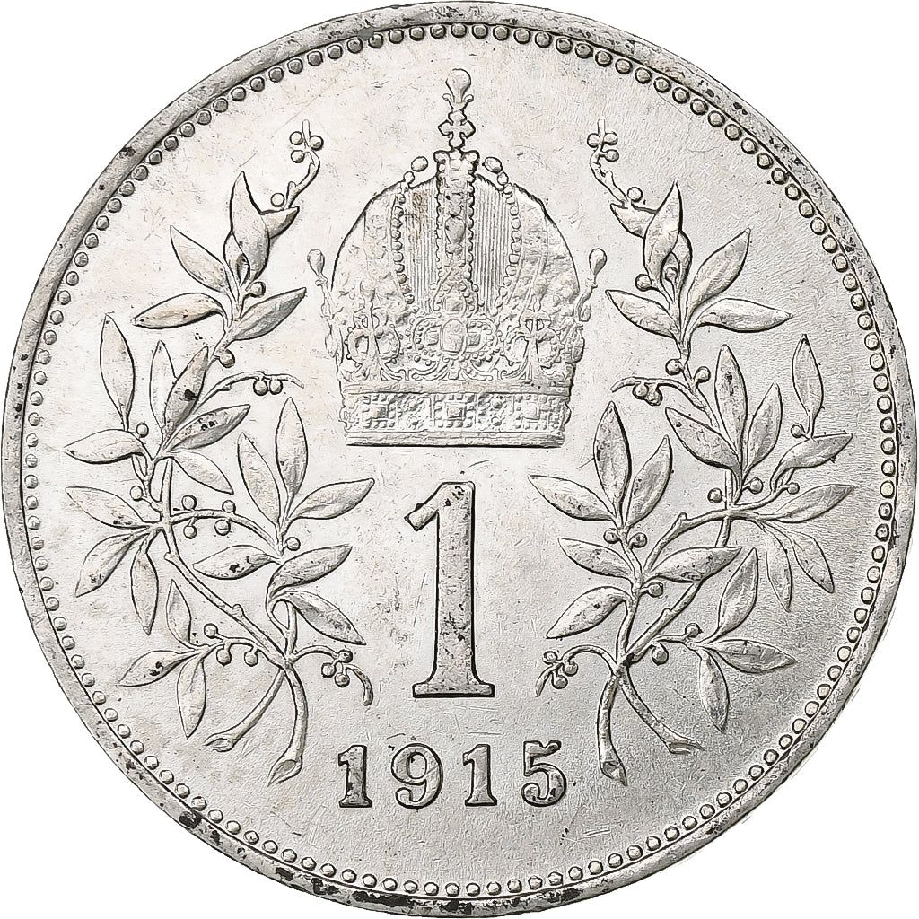 Oostenrijk, Franz Joseph I, Corona, 1915, Vienna, Zilver, PR
