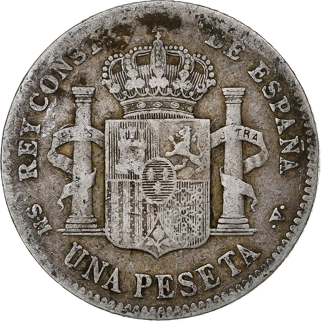 Spain, Alfonso XIII, Peseta, 1901, Madrid, Silver, VF(20-25), KM:706