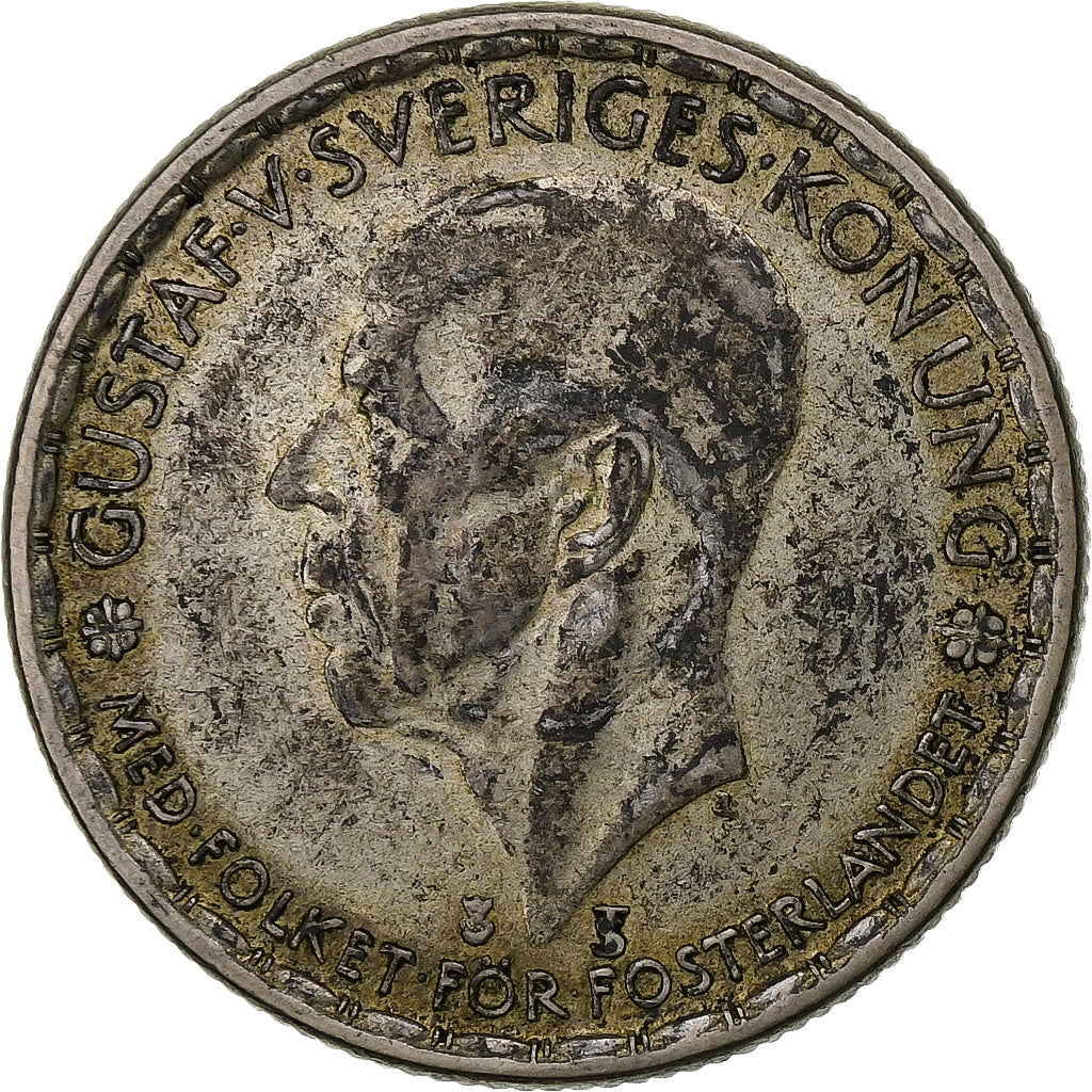 Suède, Gustaf V, Krona, 1947, Argent, TTB+, KM:814