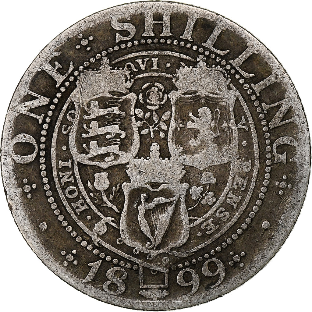 Great Britain, Victoria, Shilling, 1899, Silver, VF(20-25), KM:780