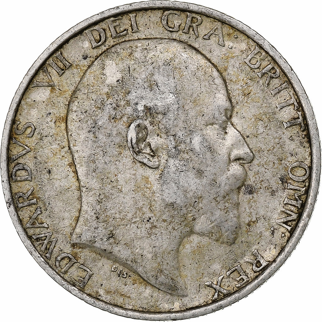 Great Britain, Edward VII, Shilling, 1908, Silver, EF(40-45), KM:800