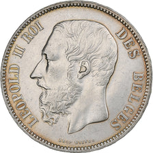 Belgium, Leopold II, 5 Francs, 5 Frank, 1868, Silver, AU(50-53), KM:24
