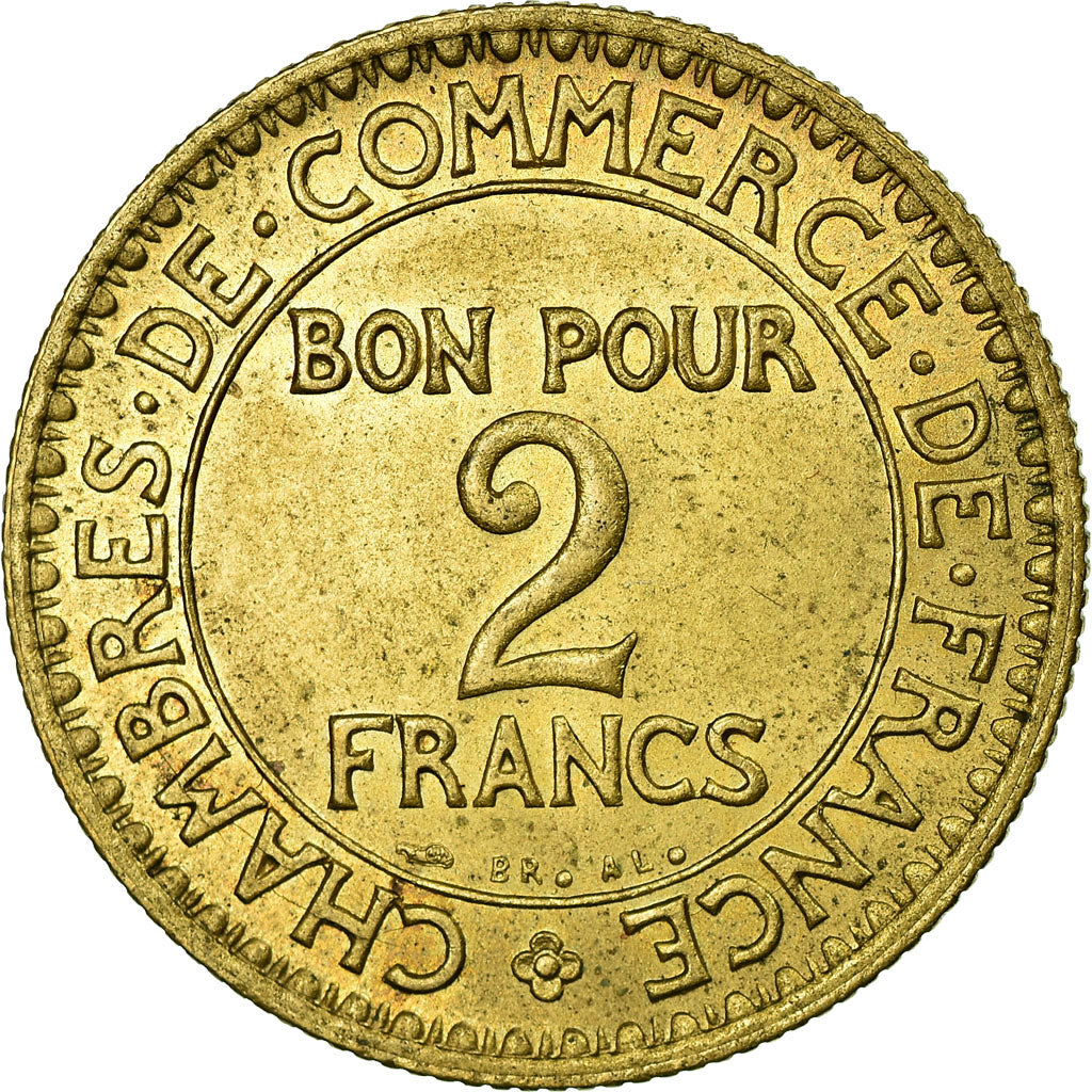 Monnaie, France, Chambre de commerce, 2 Francs, 1922, SUP+, Aluminum-Bronze
