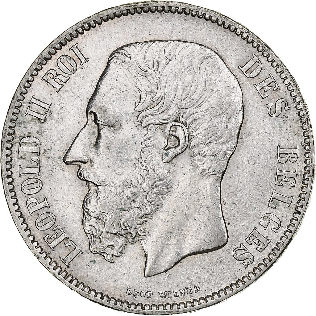 Belgique, Leopold II, 5 Francs, 5 Frank, 1870, Argent, TTB, KM:24