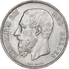 Belgique, Leopold II, 5 Francs, 5 Frank, 1870, Argent, TTB, KM:24