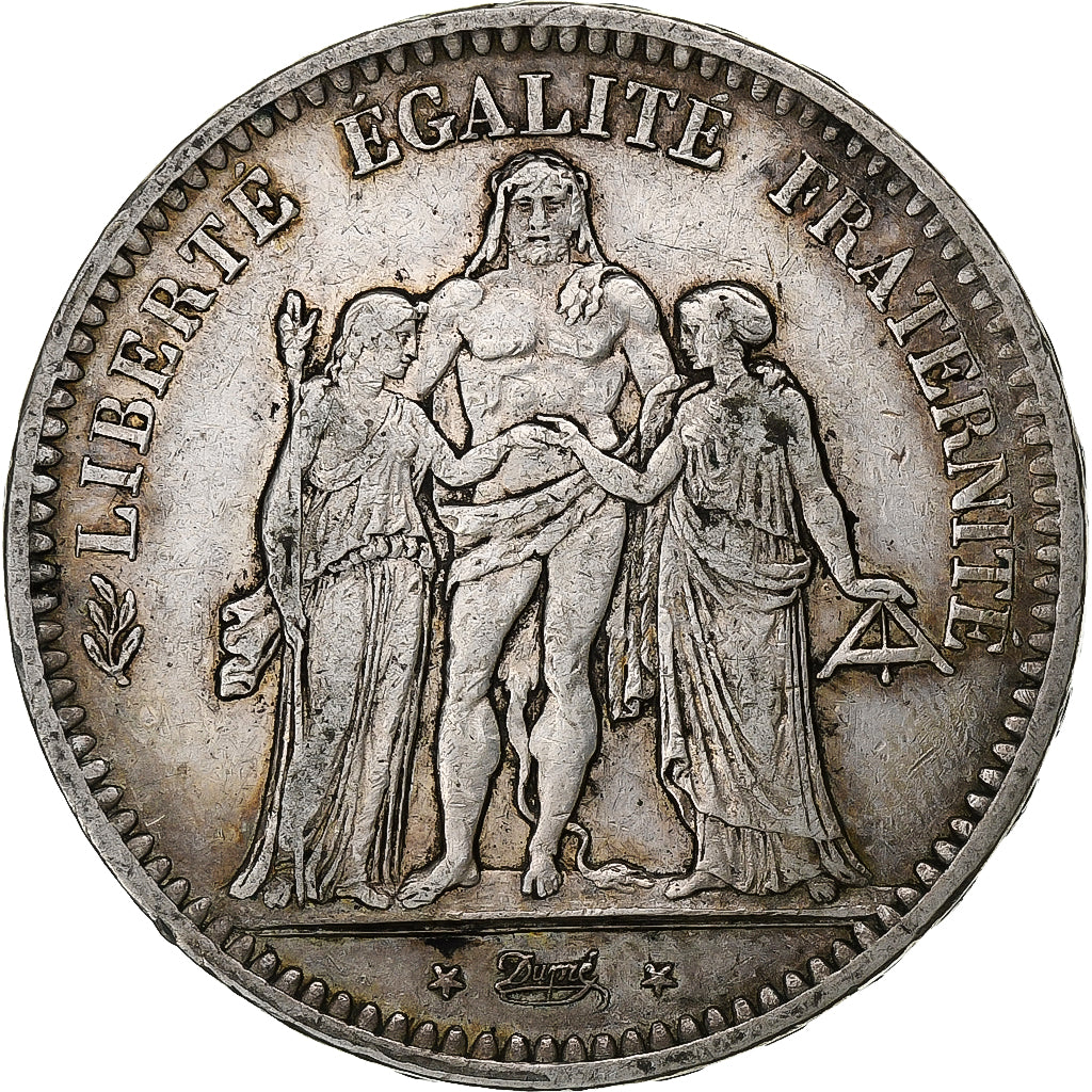 France, 5 Francs, Hercule, 1849, Paris, Silver, VF(30-35), Gadoury:683, KM:756.1
