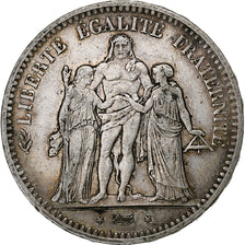 France, 5 Francs, Hercule, 1849, Paris, Silver, VF(30-35), Gadoury:683, KM:756.1