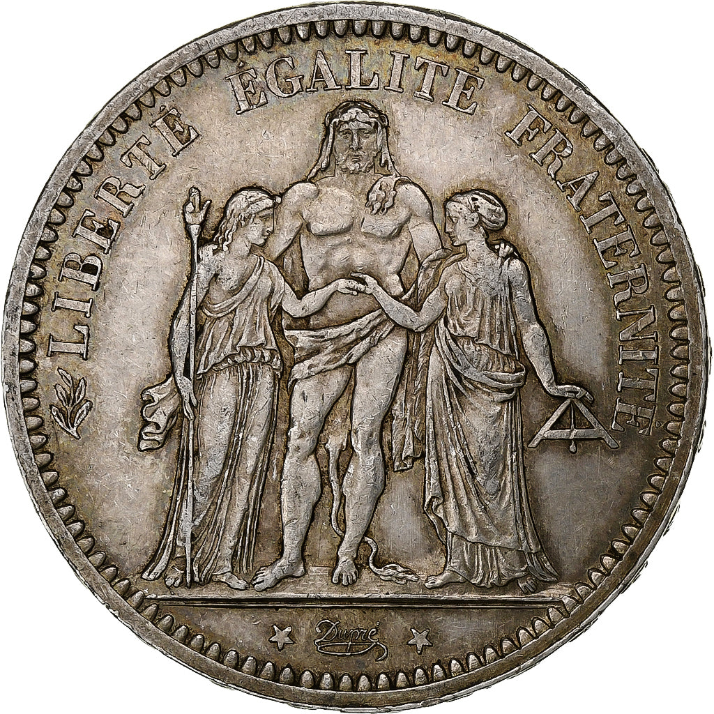 France, 5 Francs, Hercule, 1873, Paris, Silver, AU(50-53), Gadoury:745a