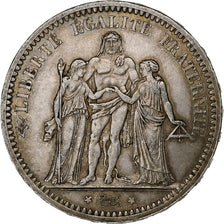 France, 5 Francs, Hercule, 1873, Paris, Silver, AU(50-53), Gadoury:745a
