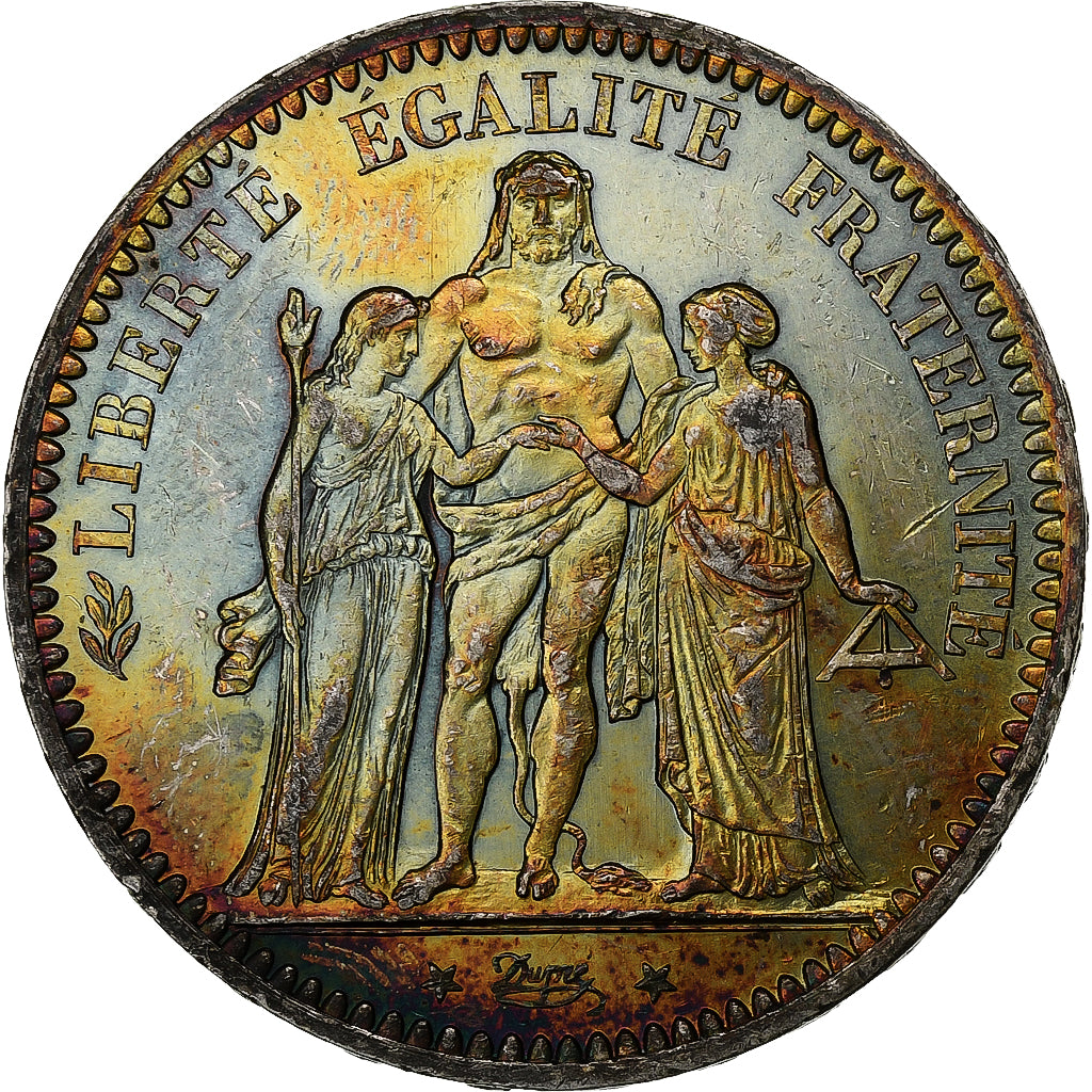 Francia, 5 Francs, Hercule, 1873, Paris, Argento, BB+, Gadoury:745a, KM:820.1