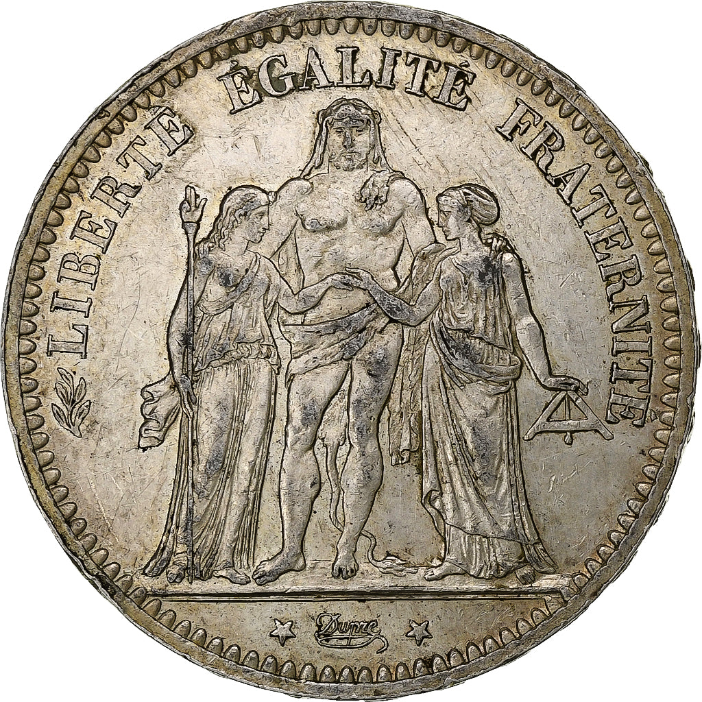 France, 5 Francs, Hercule, 1873, Paris, Silver, AU(50-53), Gadoury:745a