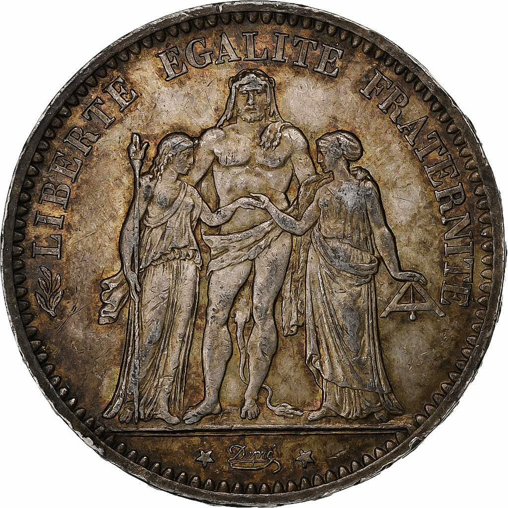 France, 5 Francs, Hercule, 1873, Paris, Silver, AU(55-58), Gadoury:745a