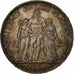 France, 5 Francs, Hercule, 1873, Paris, Silver, AU(55-58), Gadoury:745a