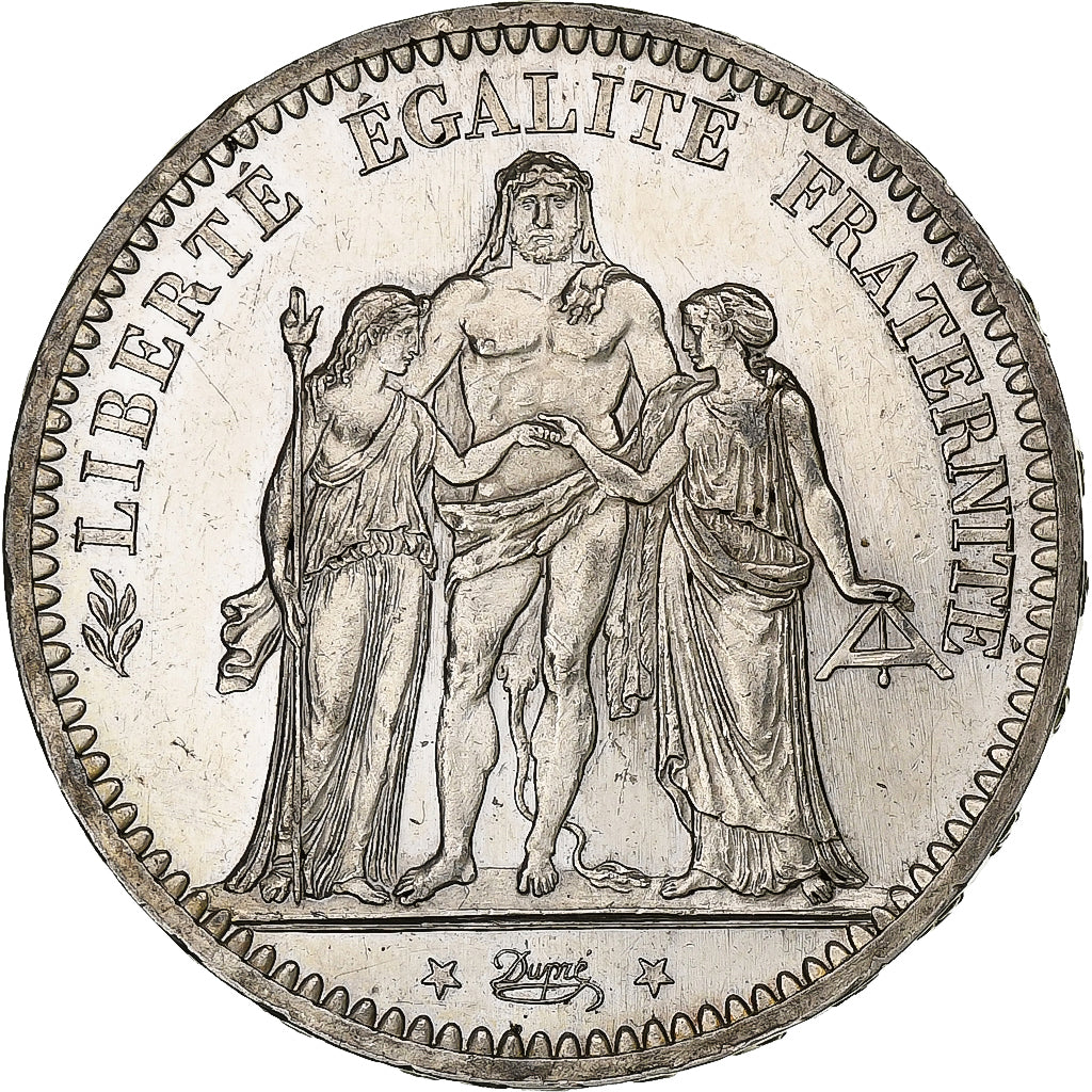 France, 5 Francs, Hercule, 1873, Paris, Argent, SUP+, Gadoury:745a, KM:820.1