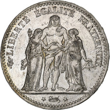 France, 5 Francs, Hercule, 1875, Paris, Silver, AU(50-53), Gadoury:745a