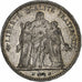France, 5 Francs, Hercule, 1876, Paris, Silver, AU(50-53), Gadoury:745a