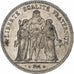France, 5 Francs, Hercule, 1876, Paris, Silver, AU(50-53), Gadoury:745a