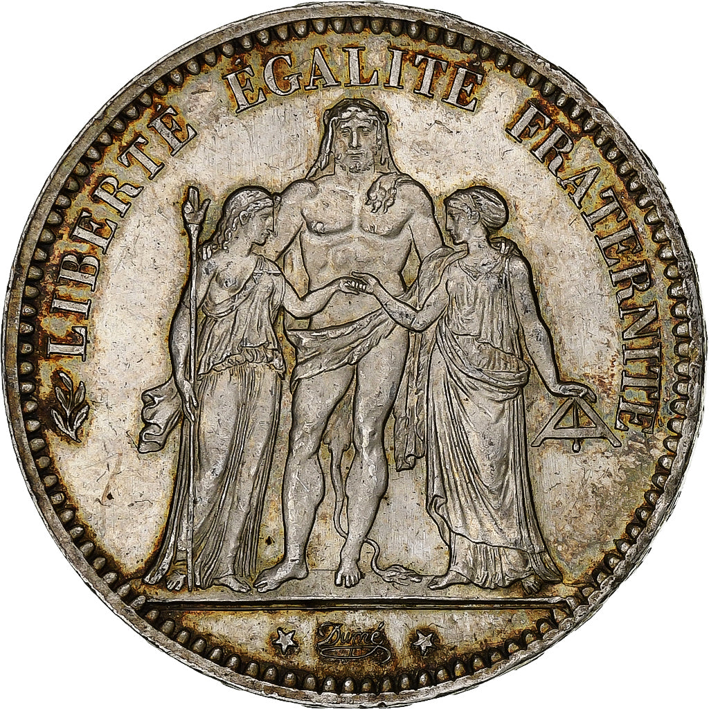 France, 5 Francs, Hercule, 1876, Paris, Silver, AU(55-58), Gadoury:745a