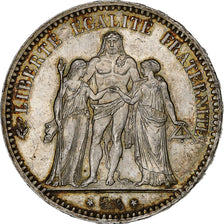 France, 5 Francs, Hercule, 1876, Paris, Silver, AU(55-58), Gadoury:745a