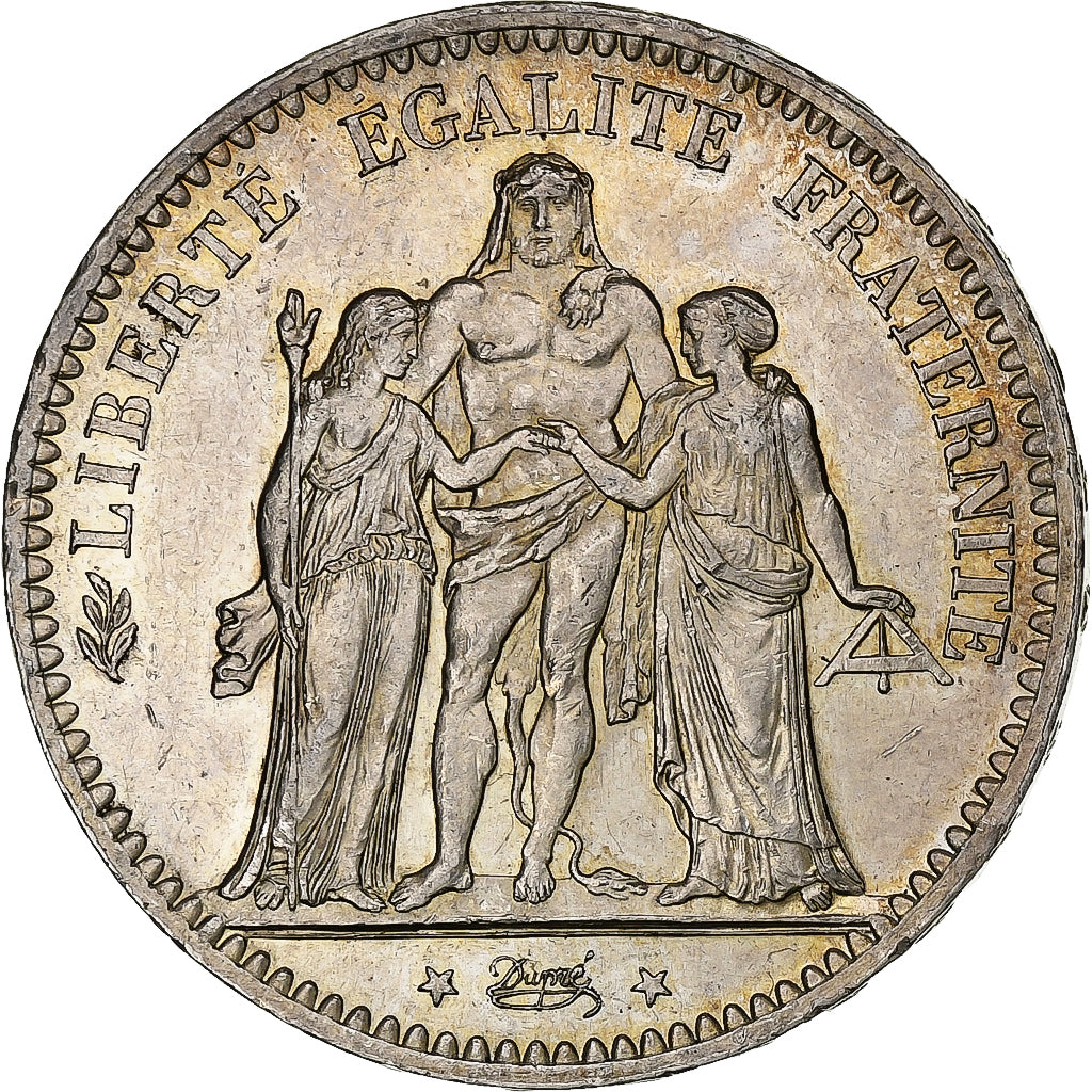 France, 5 Francs, Hercule, 1876, Paris, Silver, AU(55-58), Gadoury:745a