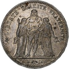 France, Hercule, 5 Francs, 1877, Paris, AU(50-53), Silver, KM:820.1