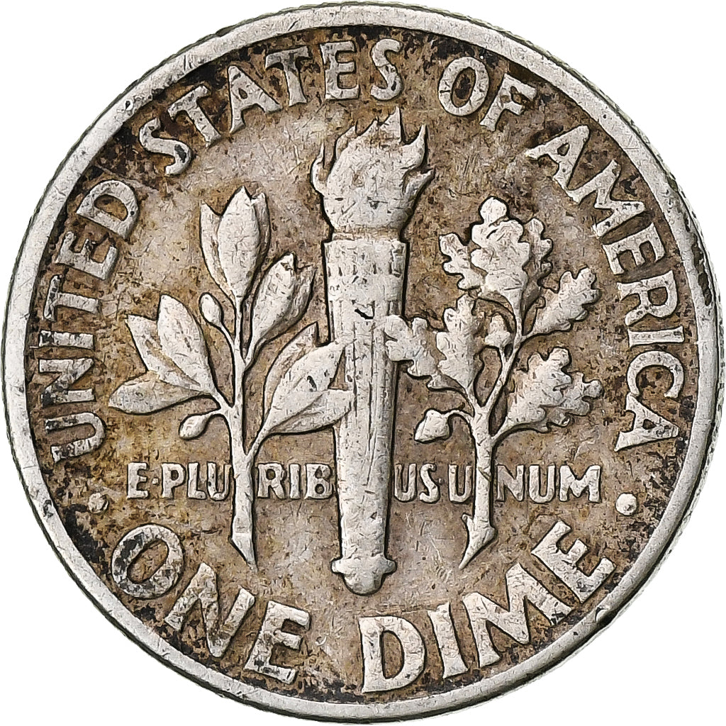 United States, Dime, Roosevelt Dime, 1946, Philadelphia, Silver, EF(40-45)