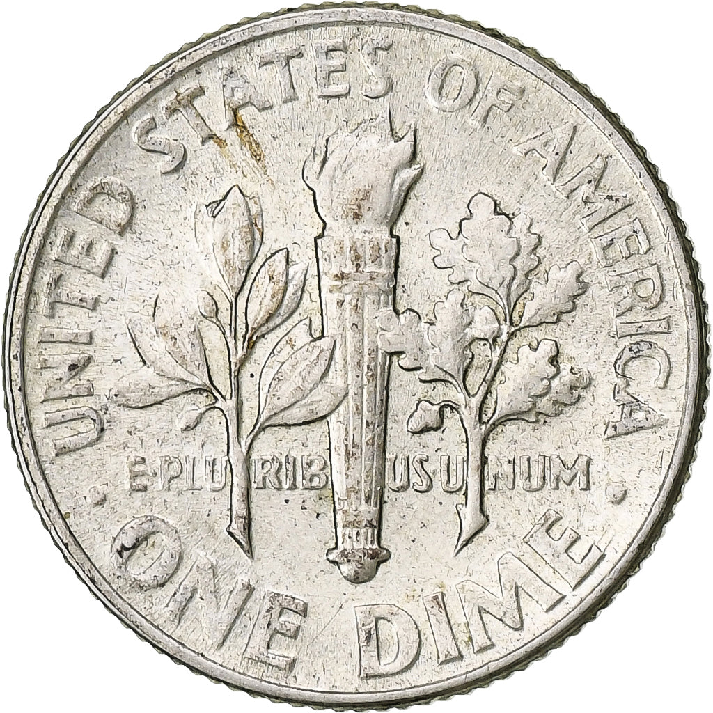 United States, Dime, Roosevelt Dime, 1946, Philadelphia, Silver, AU(50-53)