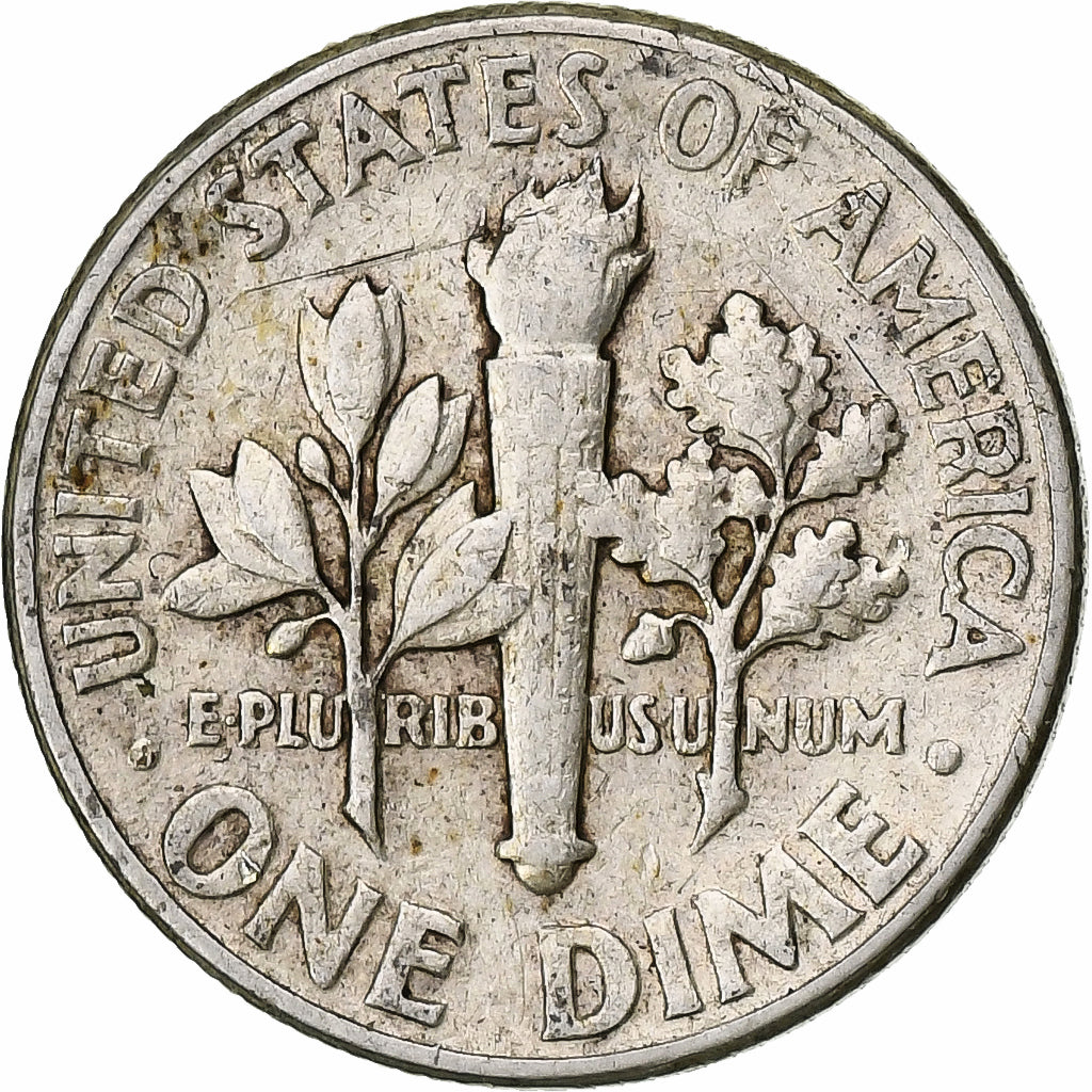 États-Unis, Dime, Roosevelt Dime, 1950, Philadelphie, Argent, TTB, KM:195