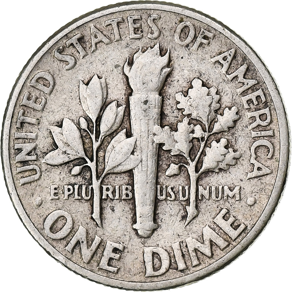 États-Unis, Dime, Roosevelt Dime, 1956, Philadelphie, Argent, TB+, KM:195