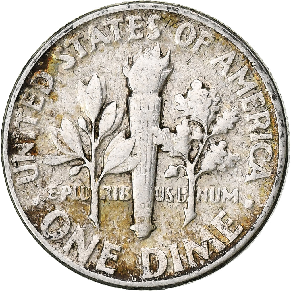 États-Unis, Dime, Roosevelt Dime, 1959, Philadelphie, Argent, TTB, KM:195