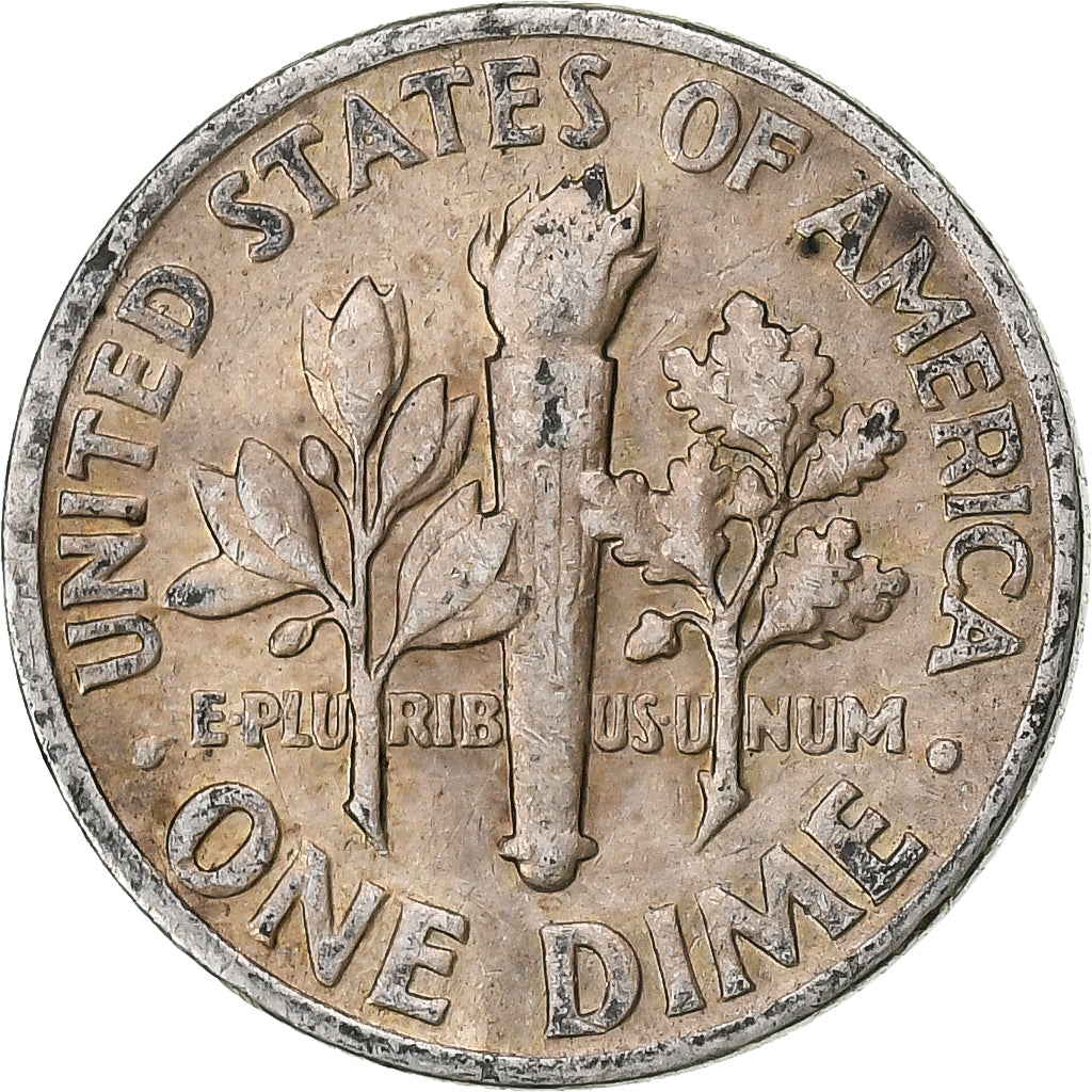 United States, Roosevelt, Dime, 1961, Philadelphia, Silver, AU(50-53), KM:195