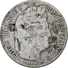 France, Franc, Louis-Philippe, 1834, Bordeaux, Argent, AB+, KM:748.7
