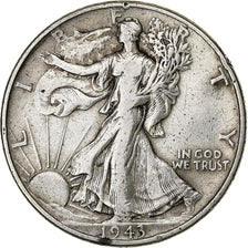 United States, Half Dollar, Walking Liberty, 1943, Philadelphia, Silver